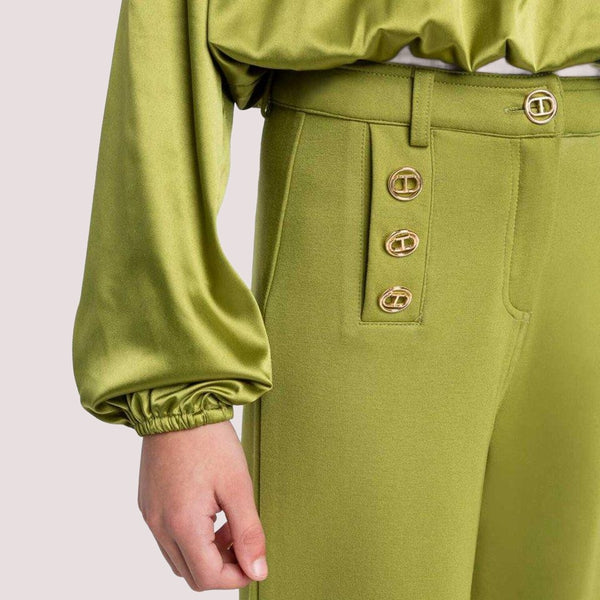 Pantaloni a palazzo con bottoni Oval T 252GJ2113 /12576 TWINSET