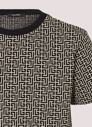 T-shirt monogram BX8R01 Z2411 /106NE BALMAIN