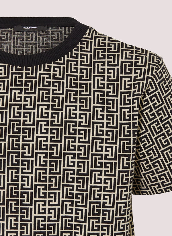 T-shirt monogram BX8R01 Z2411 /106NE BALMAIN