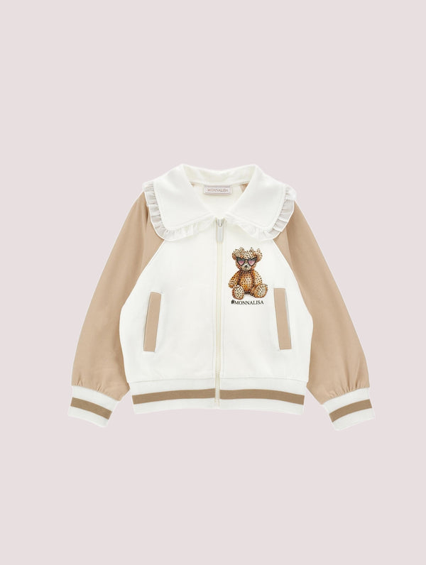 Felpa, bambina, con chiusura a cerniera.<BR/> 19F805 6004 /0102 MONNALISA