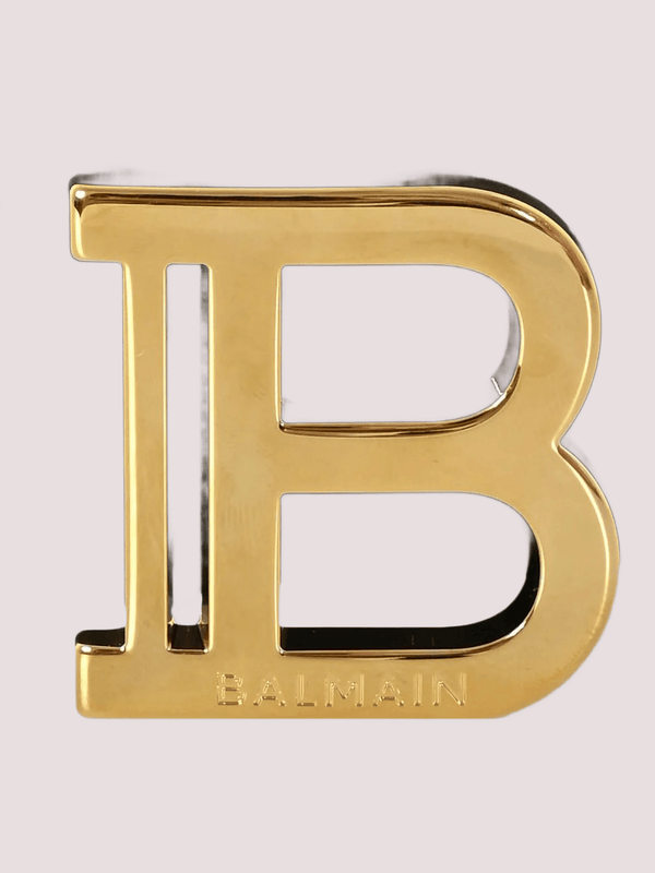 Cintura nera per bambini con logo BX0P21 Z1371 /930OR BALMAIN
