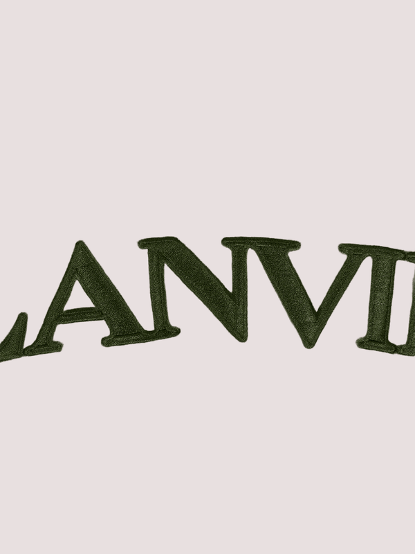 Felpa verde per bambino con logo<BR/><BR/> N30314 /665 LANVIN