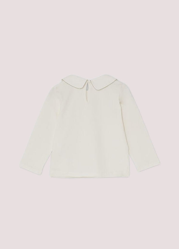 T-shirt con colletto e strass KF5075 J0088 /10602 LIU JO