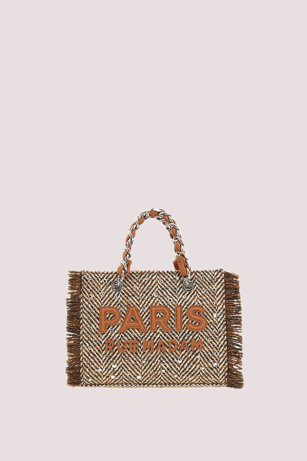 Harris mini tote 1517 /UNICA/TWEED COGNAC RUE MADAM PARIS