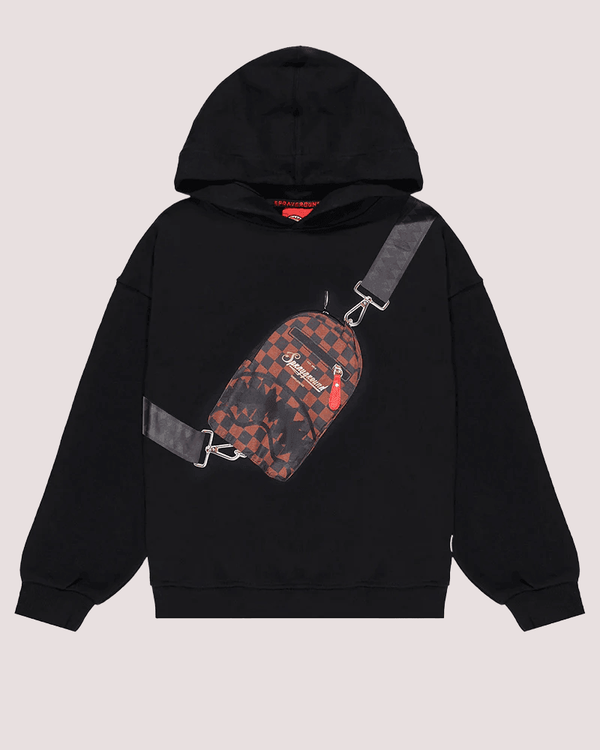 Takeover the throne backpack sling black hoodie SPY1360GBLK /BLACK SPRAYGROUND