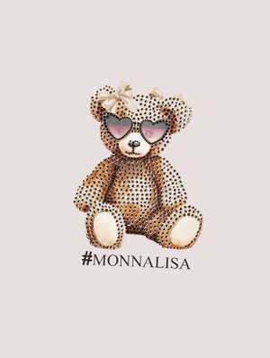 T-shirt, bambina, logata.<BR/> 19F616 6003 /0001 MONNALISA