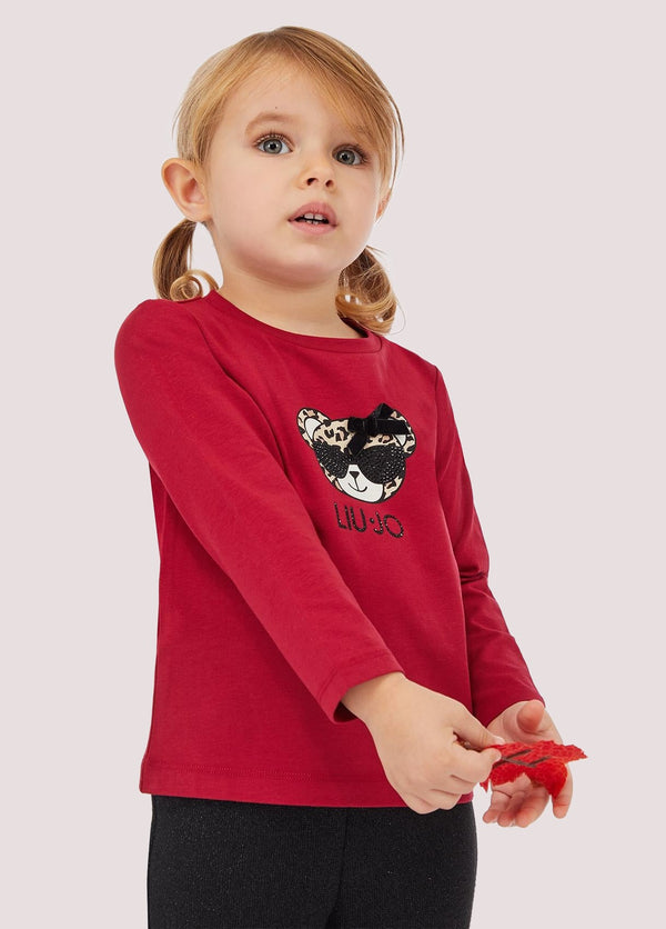 T-shirt in cotone con stampa KF5119 J0088 /91656 LIU JO