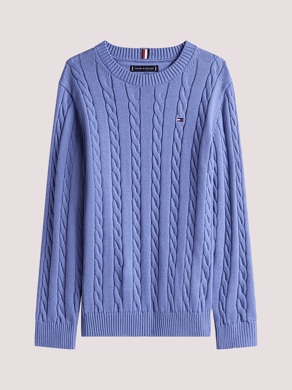 Pullover Essential in maglia intrecciata KB0KB09753 /C6D TOMMY HILFIGER
