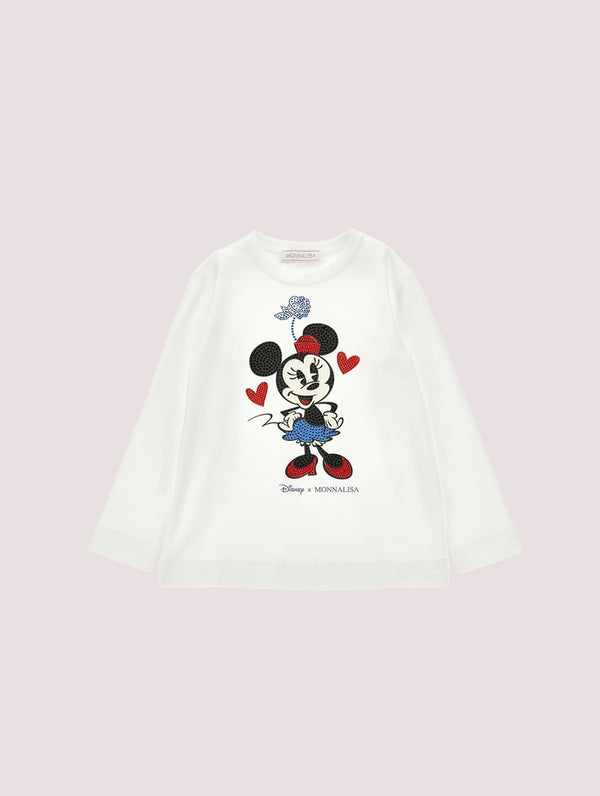 T-shirt, bambina, in jersey.<BR/> 19F608 6003 /0001 MONNALISA