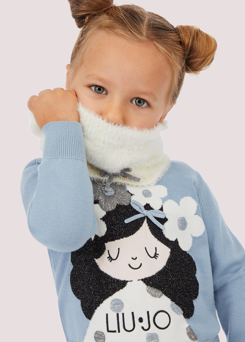 Scaldacollo con fiocchetti KF5052 MA94O /M9987 LIU JO