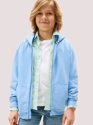 Felpa con cappuccio, zip e bandierina KB0KB09750 /C14 TOMMY HILFIGER