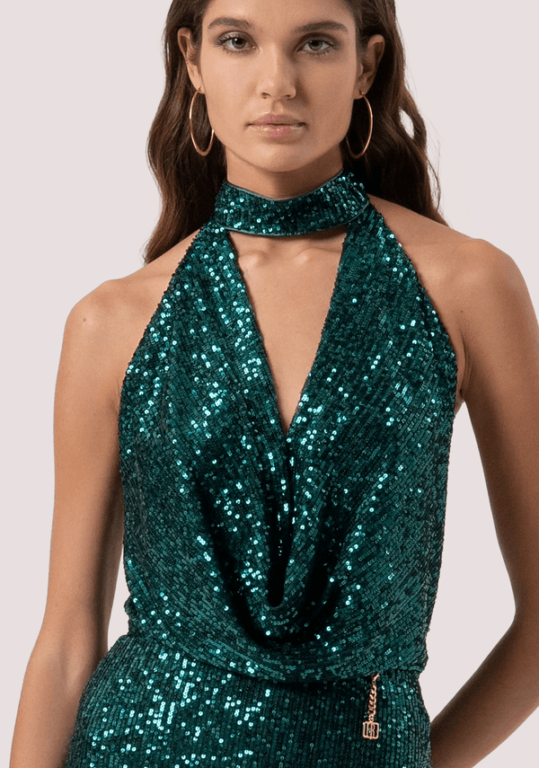 Abito senza maniche con paillettes FQ25WD3012W706N6 /T70 FRACOMINA