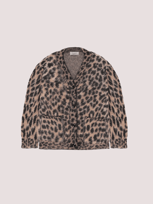 Cardigan maculato in alpaca F5LKJGCA053 /570 LANEUS KIDS