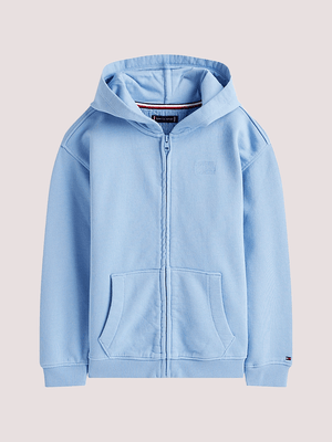 Felpa con cappuccio, zip e bandierina KB0KB09750 /C14 TOMMY HILFIGER