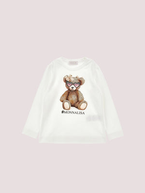 T-shirt, bambina, logata.<BR/> 19F616 6003 /0001 MONNALISA