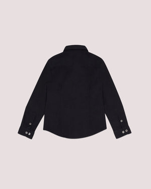 Camicia in popeline con ricamo aquila a tono 8N4C09 1N06Z /934 EMPORIO ARMANI