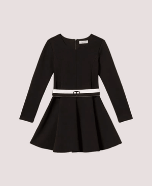 Abito corto in tessuto scuba con cintura 252GJ205B /6 TWINSET