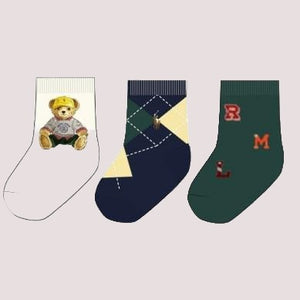 Confezione da 3 paia di calzini polo bear crew 441P03153 /1 POLO RALPH LAUREN