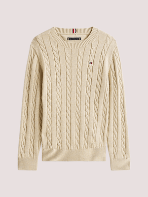 Pullover Essential in maglia intrecciata KB0KB09753 /GUQ TOMMY HILFIGER