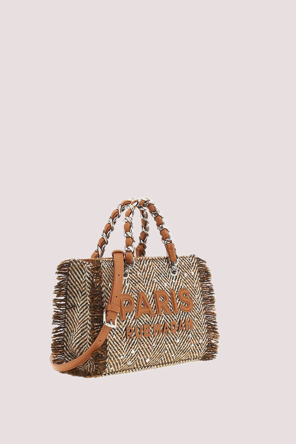 Harris mini tote 1517 /UNICA/TWEED COGNAC RUE MADAM PARIS