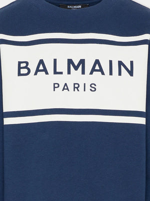 Felpa Balmain con logo frontale BY4P10 Z3183 /617BC BALMAIN 