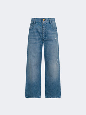 Jeans Balmain a gamba ampia in denim BY6Q50 Z3664 /615 BALMAIN 