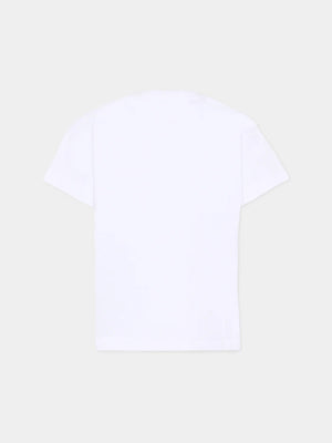 T-shirt con stampa BY8B11 Z3672 /100NE BALMAIN 