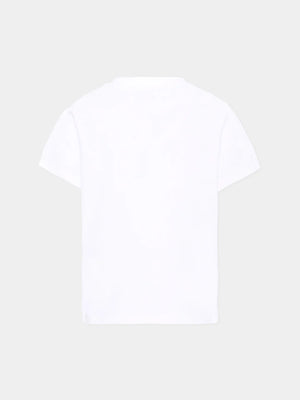 T-shirt con logo stampato BY8P11 Z3672 /100BL BALMAIN 