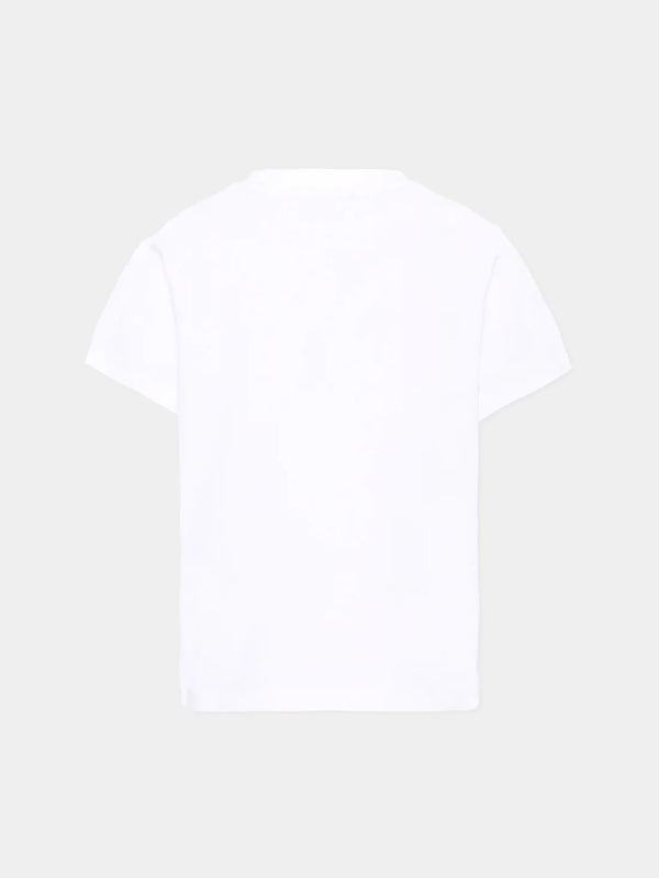 T-shirt con logo stampato BY8P11 Z3672 /100BL BALMAIN 
