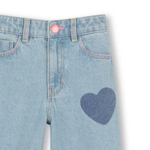 Pantalone in denim U21877 /Z18 BILLIEBLUSH 