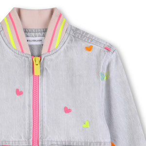 Giacca in denim ricamata U21909 /Z20 BILLIEBLUSH 
