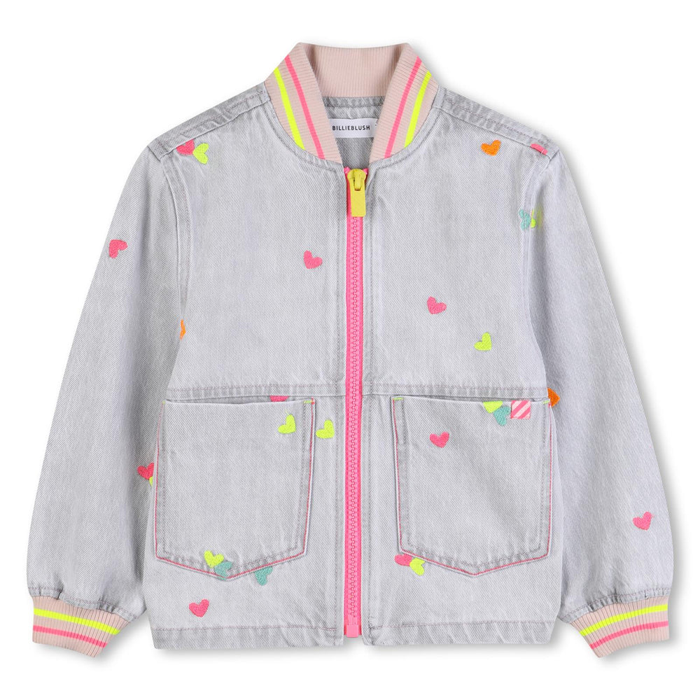 Giacca in denim ricamata U21909 /Z20 BILLIEBLUSH 