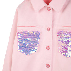 Giacca con tasche in paillettes U22156 /S51 BILLIEBLUSH 