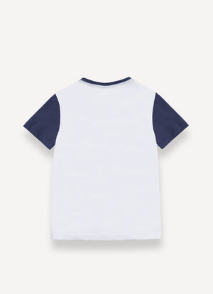 T-shirt logata in cotone 3507 6SH /1 COLMAR 