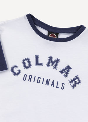 T-shirt logata in cotone 3507 6SH /1 COLMAR 