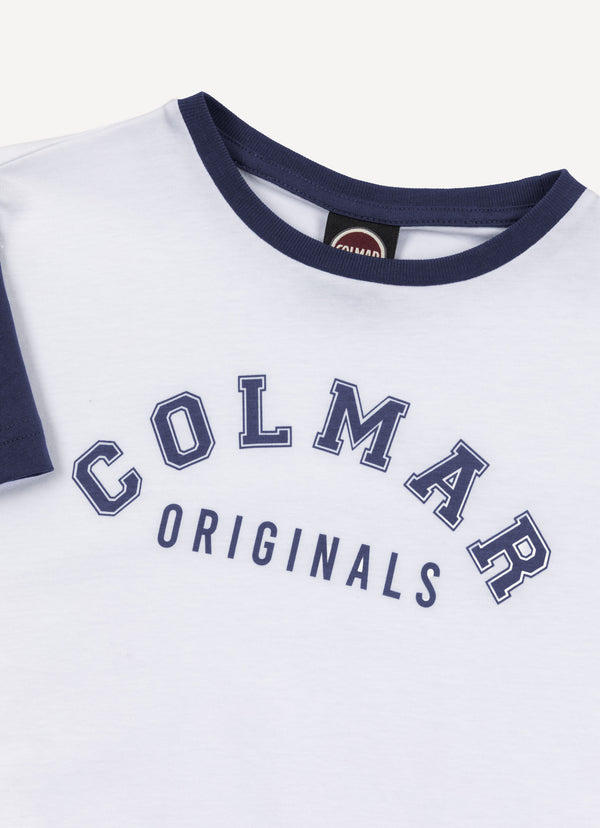 T-shirt logata in cotone 3507 6SH /1 COLMAR 