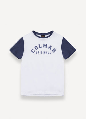 T-shirt logata in cotone 3507 6SH /1 COLMAR 