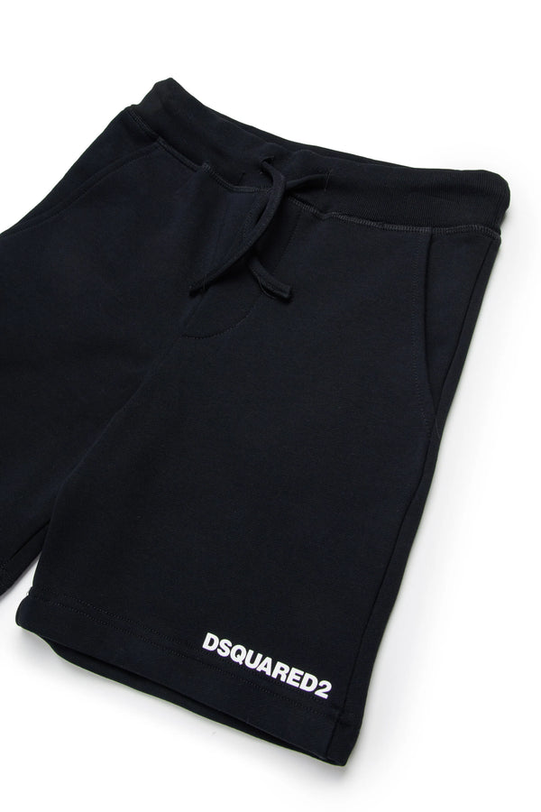 Shorts in felpa con logo DQ2738 D0094 /DQ900 DSQUARED2 JUNIOR 