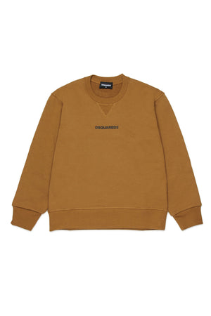 Felpa in cotone con logo DQ2739 D0094 /DQ730 DSQUARED2 JUNIOR 