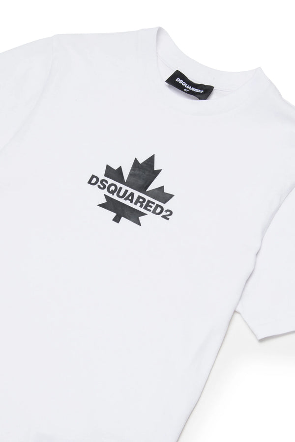 T-shirt con Maple Leaf DQ2743 D0AC7 /DQ100 DSQUARED2 JUNIOR 