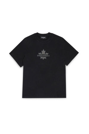T-shirt con Maple Leaf DQ2743 D0AC7 /DQ900 DSQUARED2 JUNIOR 