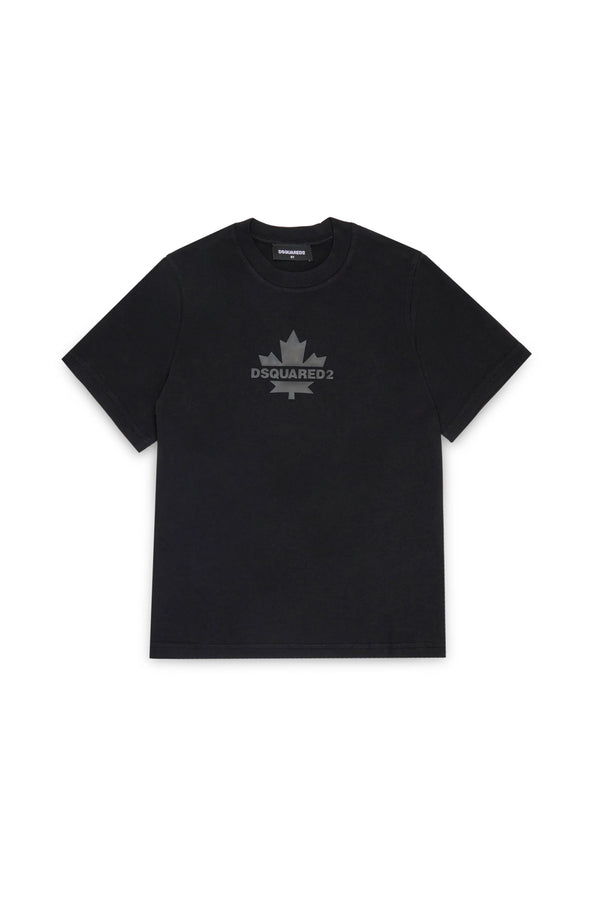 T-shirt con Maple Leaf DQ2743 D0AC7 /DQ900 DSQUARED2 JUNIOR 
