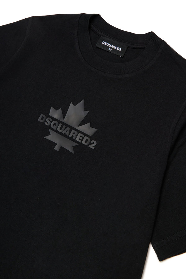 T-shirt con Maple Leaf DQ2743 D0AC7 /DQ900 DSQUARED2 JUNIOR 