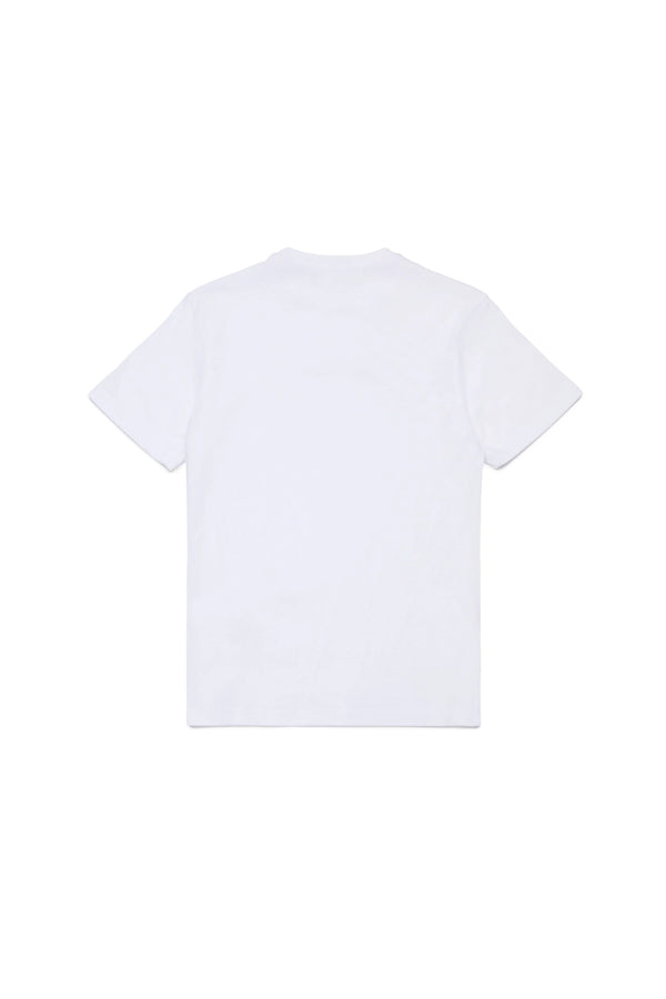T-shirt con logo effetto gommato DQ2823 D004G /DQ100 DSQUARED2 JUNIOR 