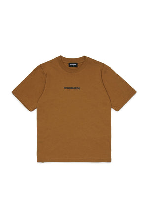 T-shirt con logo effetto gommato DQ2823 D004G /DQ730 DSQUARED2 JUNIOR 