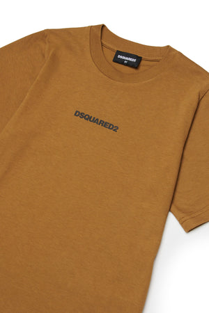 T-shirt con logo effetto gommato DQ2823 D004G /DQ730 DSQUARED2 JUNIOR 