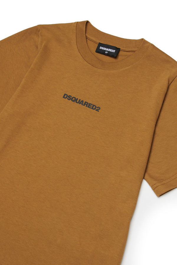 T-shirt con logo effetto gommato DQ2823 D004G /DQ730 DSQUARED2 JUNIOR 