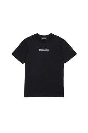 T-shirt con logo effetto gommato DQ2823 D004G /DQ900 DSQUARED2 JUNIOR 