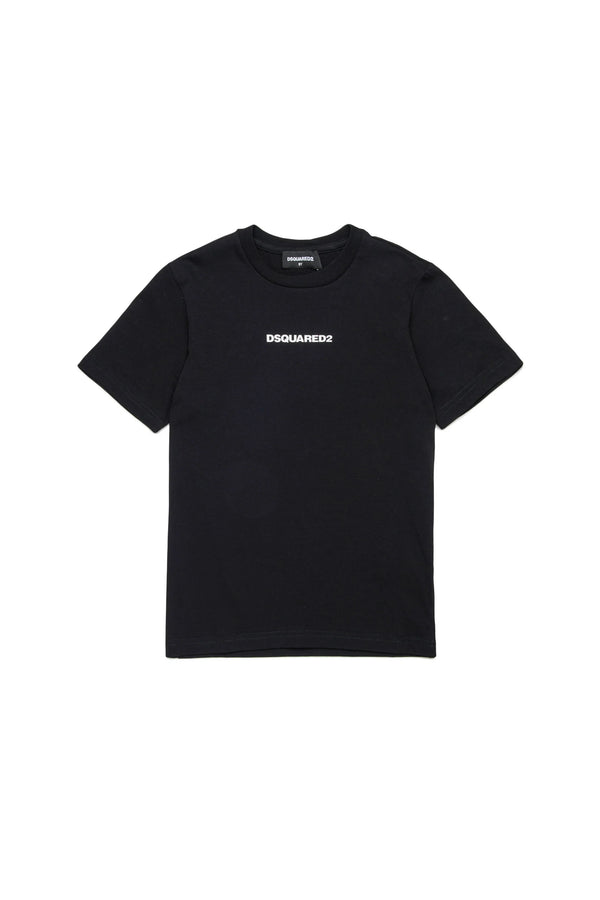 T-shirt con logo effetto gommato DQ2823 D004G /DQ900 DSQUARED2 JUNIOR 