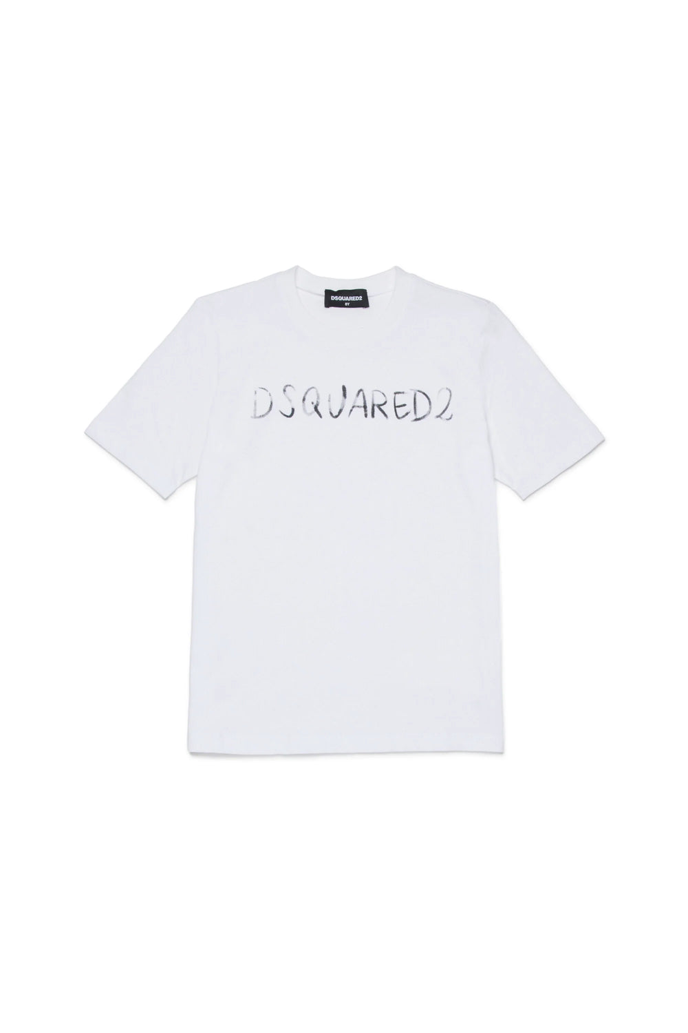T-shirt girocollo con logo DQ3158 D0AGP /DQ100 DSQUARED2 JUNIOR 